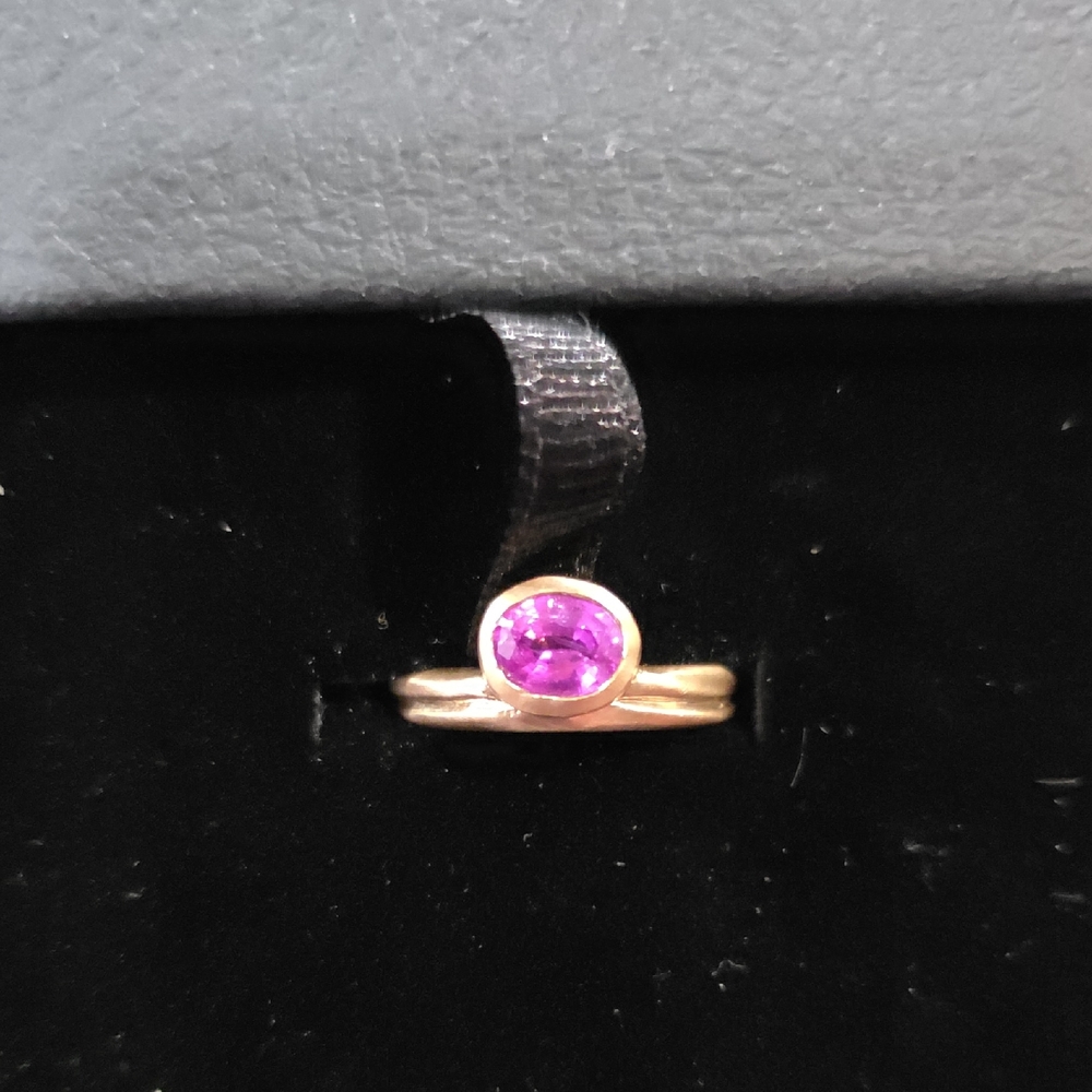 Eterna offset ring...Mellis Fine Jewlery 14K